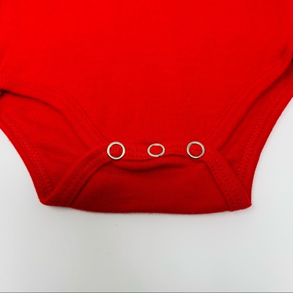 NWOT Embellished American Apparel L/S Baby One Piece Rhinestone Heart - Picture 2 of 6